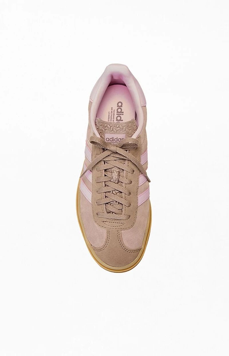 adidas Women's Brown Gazelle Bold Sneakers