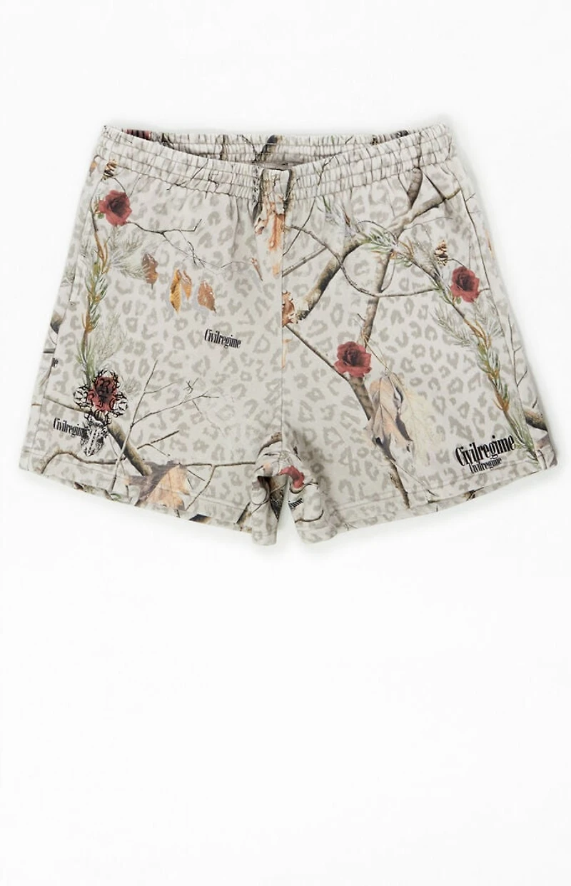 Civil Concrete Fleece Baggy Sweat Shorts