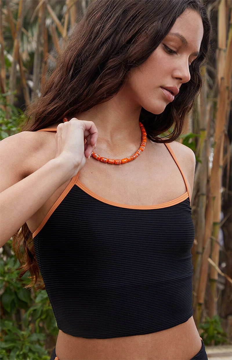 Billabong Tanlines Ribbed Surf Tank Bikini Top