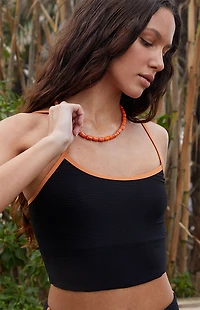 Billabong Tanlines Ribbed Surf Tank Bikini Top