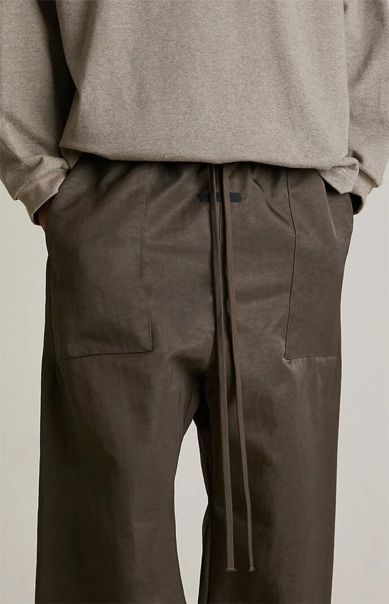 Fear of God ESSENTIALS Brown Textured Nylon Utility Pants