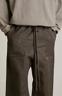 Fear of God ESSENTIALS Brown Textured Nylon Utility Pants