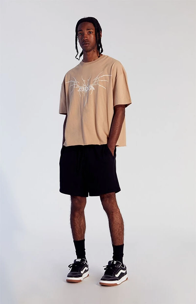 Pacsun Fleece Black Sweat Shorts