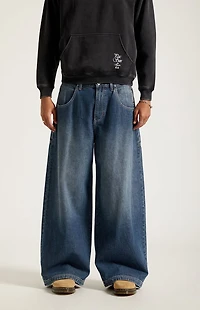 Pacsun Ryder Ultra Baggy Jeans Dark Blue