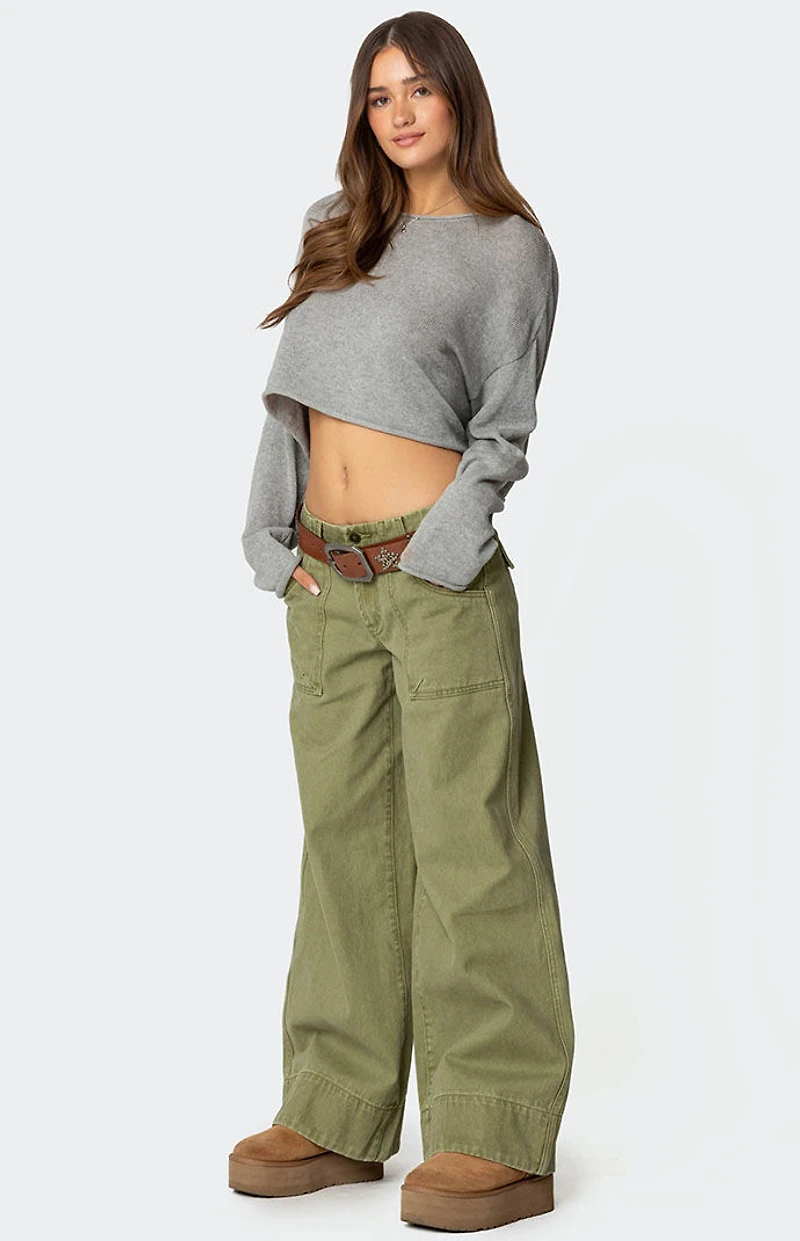 Edikted Vivienne Twill Baggy Pants