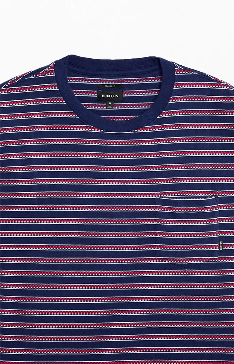 Brixton Poolside Striped Box Cropped T-Shirt