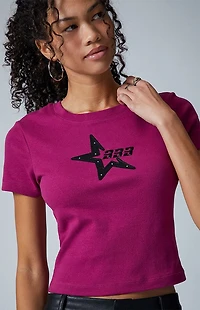 Third Charm 333 Star Applique Skimmer T-Shirt