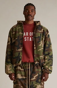 Fear of God ESSENTIALS Woodland Camo Military Hooded Jacket