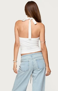 Edikted Kylan Asymmetric Halter Top