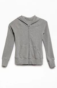 Pacsun Kids Active Knit Heart Zip Up Hoodie