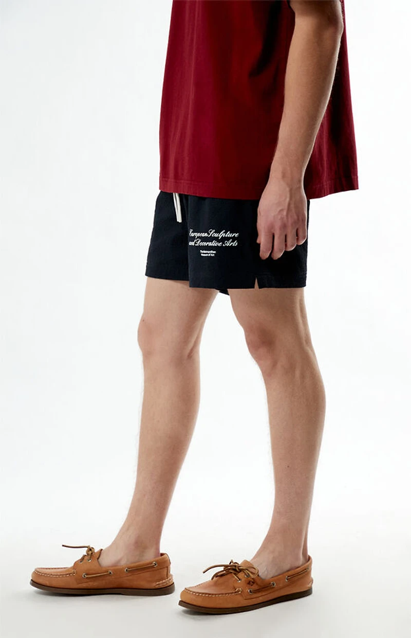 The Met x PacSun ESDA Seersucker 4.5" Swim Trunks