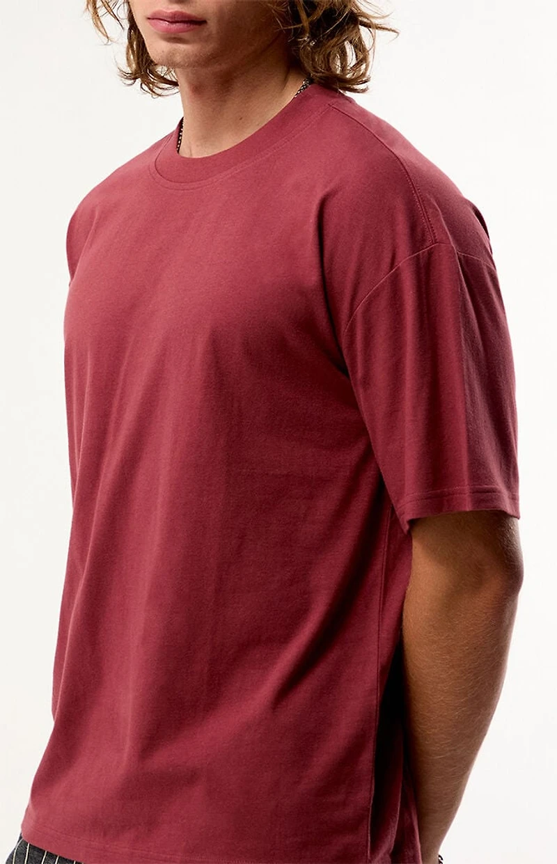 PS Basics Red Basic Oversized T-Shirt