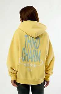 Third Charm Yellow Puff Graphic V2 Zip Up Hoodie