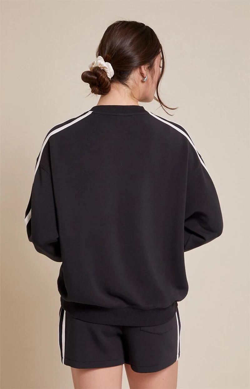 PAC 1980 Active Black Stripe Bias Sweatshirt