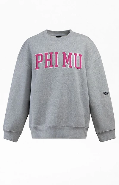 HYPE & VICE Phi Mu Offside Crew Neck Oversized Sweatshirt
