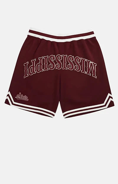 UPSIDE Mississippi State University Bulldogs Varsity Mesh Shorts