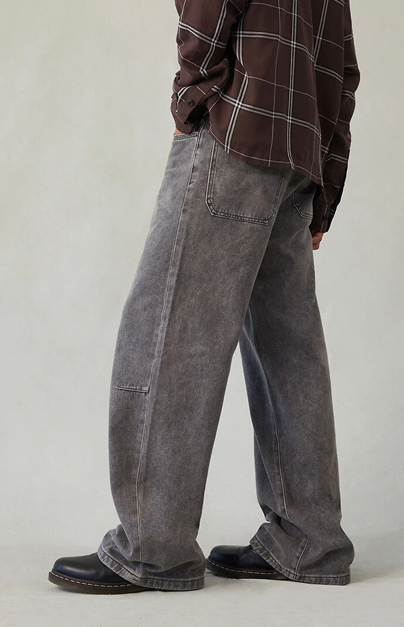 Pacsun Blake Extreme Baggy Jeans Knee Dart Washed Black