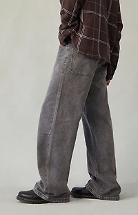 Pacsun Blake Extreme Baggy Jeans Knee Dart Washed Black
