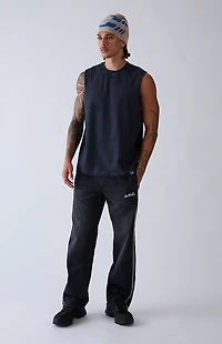 A.R.C. Washed Black Vintage Wash Cut Off Muscle T-Shirt