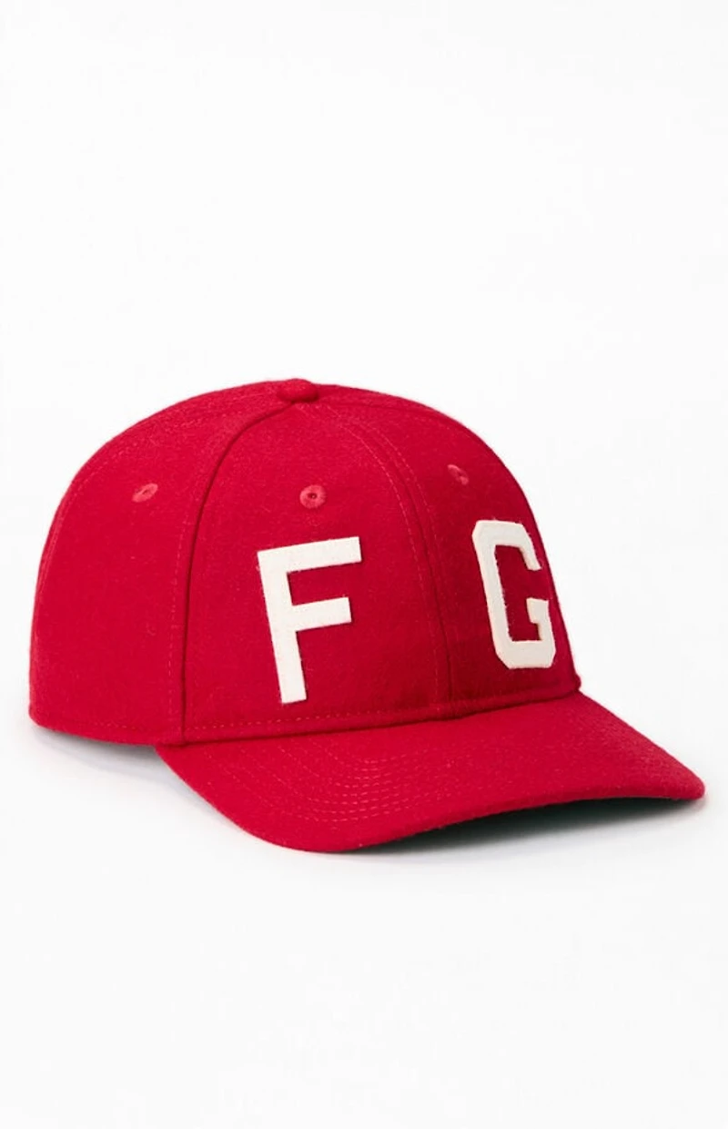New Era x Fear of God ESSENTIALS Red Kansas City Monarchs 9FORTY Hat