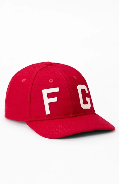 New Era x Fear of God ESSENTIALS Red Kansas City Monarchs 9FORTY Hat