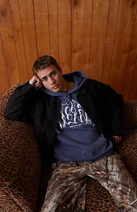 Pacsun Black Double Seams Gas Jacket