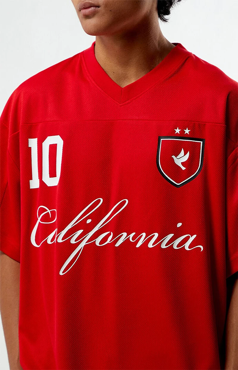 Pacsun Red California Mesh Jersey