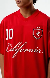 Pacsun Red California Mesh Jersey
