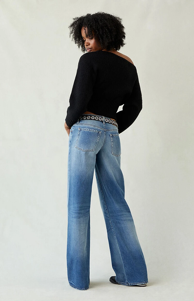 Pacsun Casey Low Rise Baggy Jeans Medium Indigo