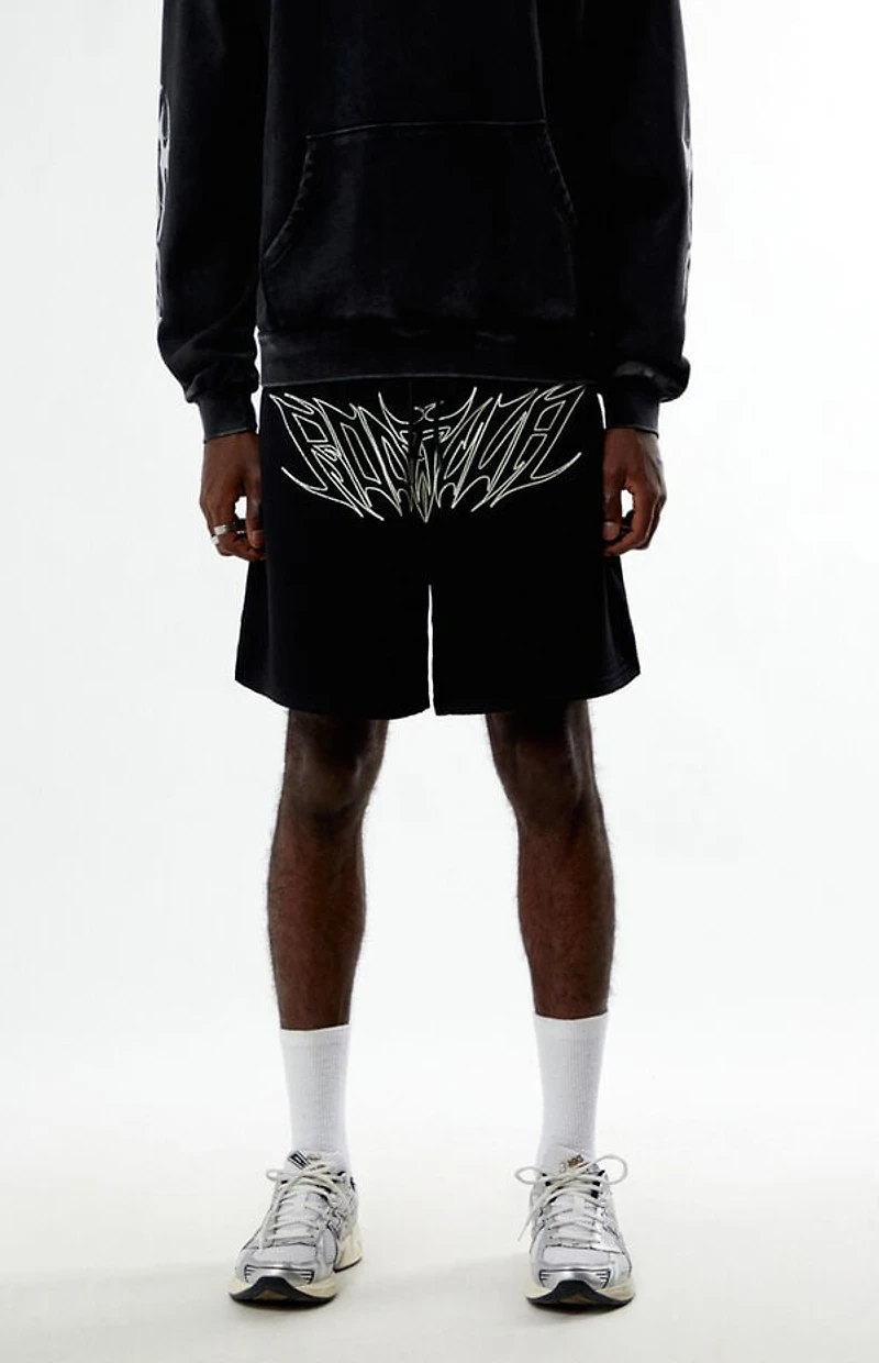 RODMAN BRAND Star Script Mesh Shorts