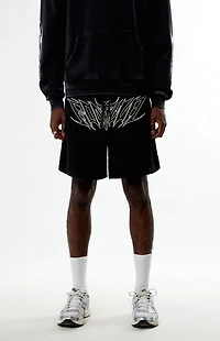 RODMAN BRAND Star Script Mesh Shorts