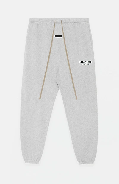Fear of God ESSENTIALS Light Heather Grey Fleece Sweatpants