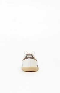 adidas White & Brown Samba OG Shoes