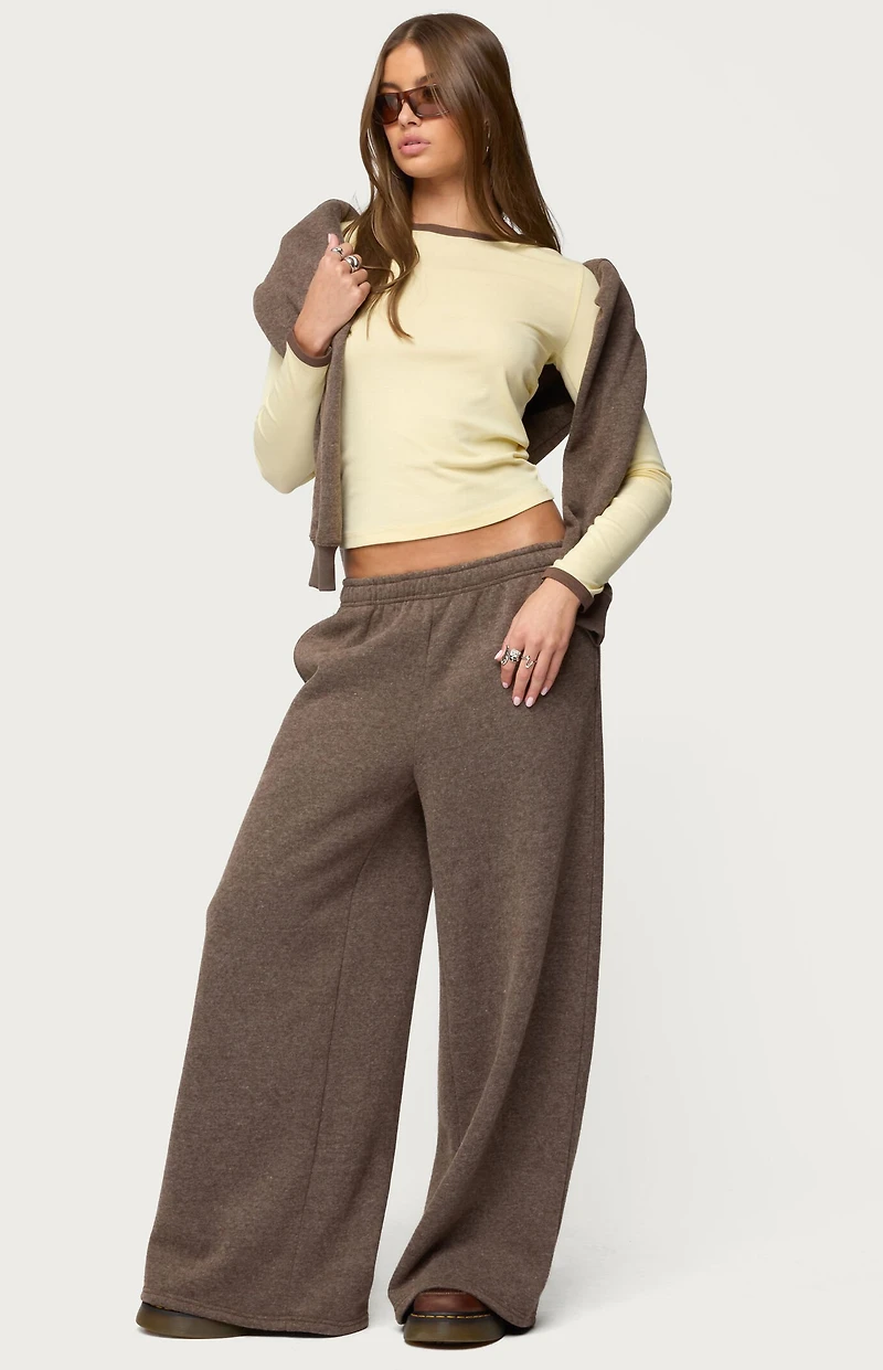 Edikted Zander Contrast Long Sleeve T-Shirt