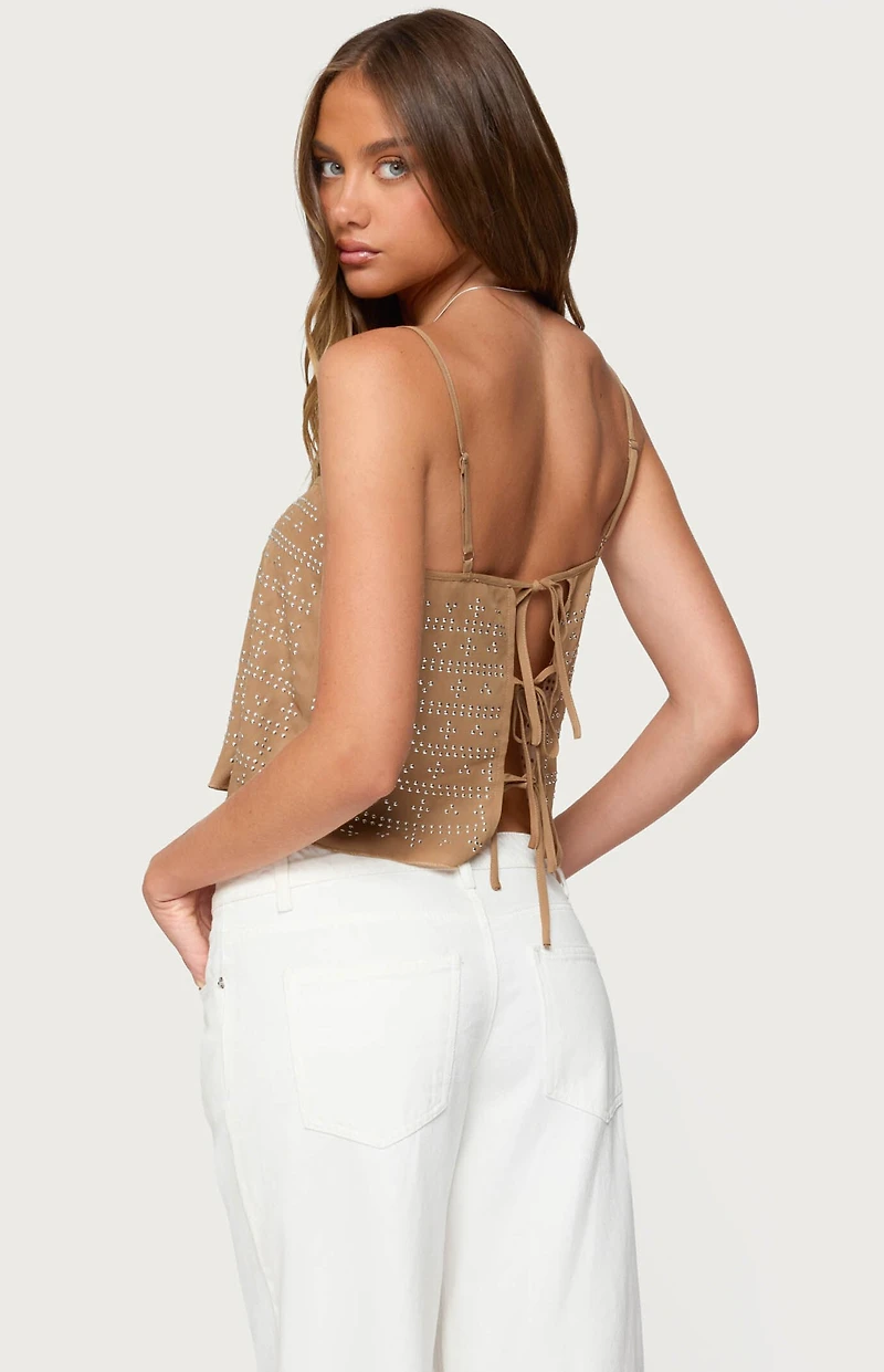 Edikted Sunna Studded Top