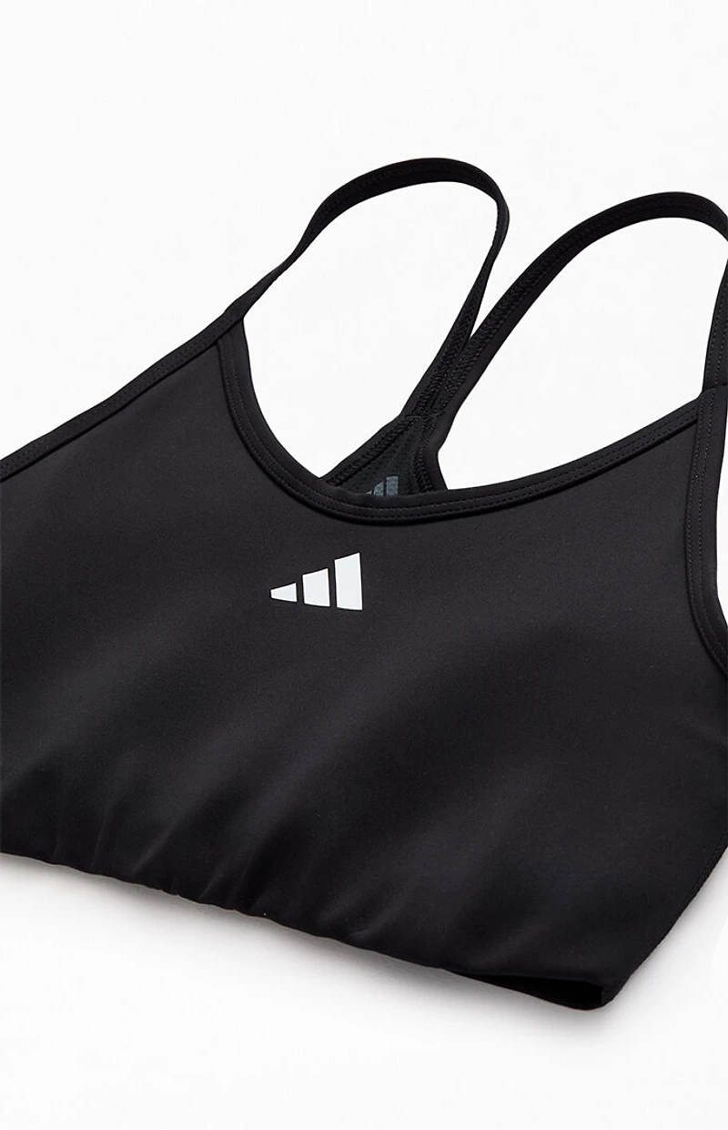 adidas Kids Black Padded Y Back Bra