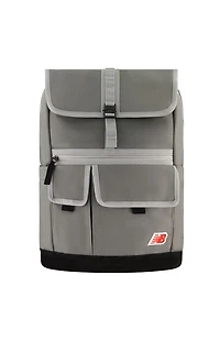 New Balance Gray Legacy Icon Flap Backpack