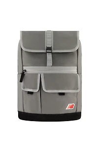 New Balance Gray Legacy Icon Flap Backpack