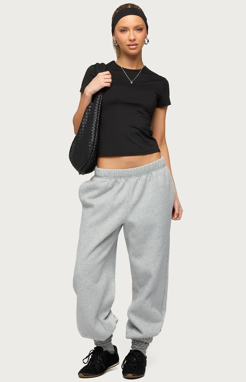 Edikted Petite Clark Oversized Sweatpants