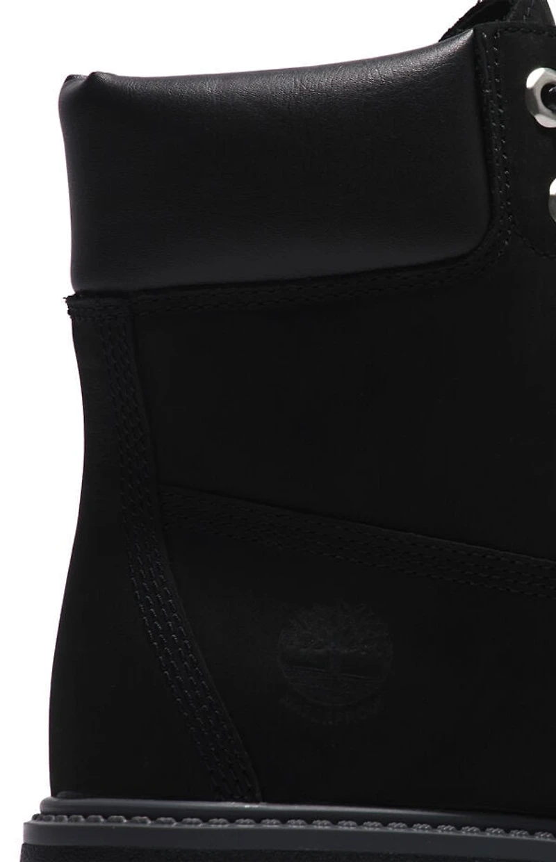Timberland Women's Black Stone Street 6inch Lace-Up Waterproof Boots