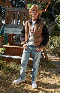 Pacsun Kids Colorblock Zip Jacket