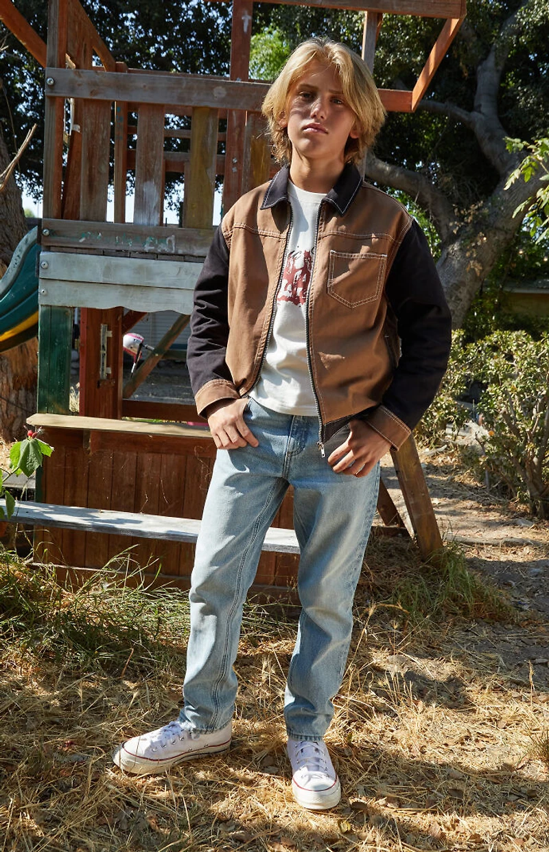 Pacsun Kids Colorblock Zip Jacket