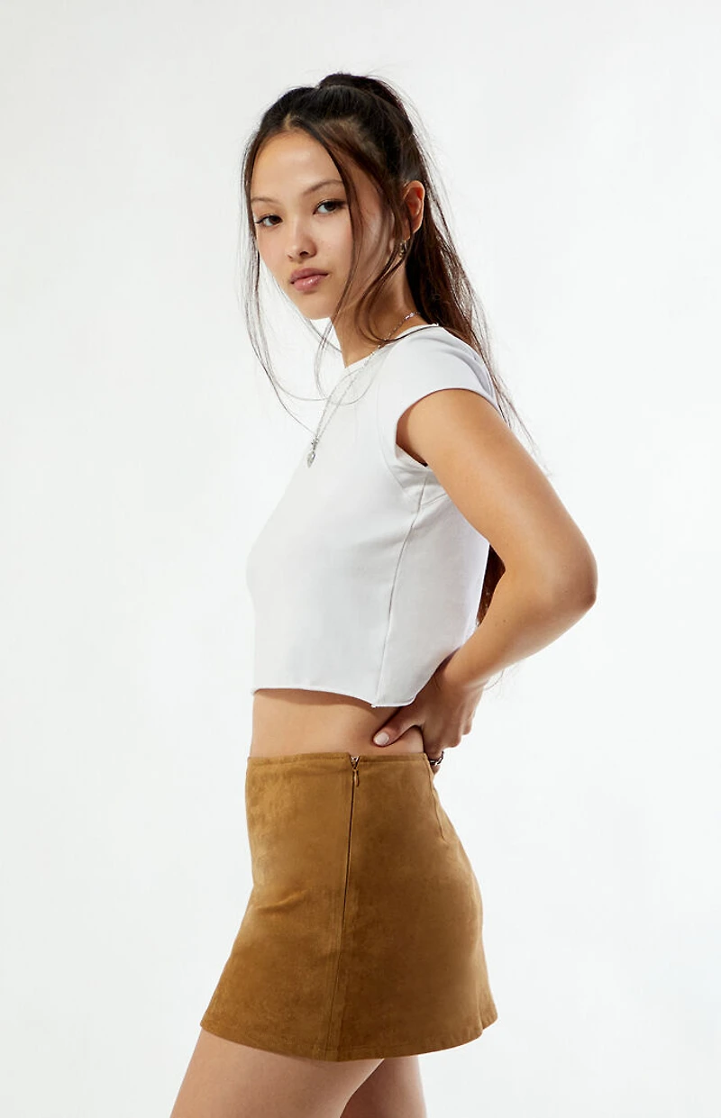 Your Favorite Faux Suede Mini Skort