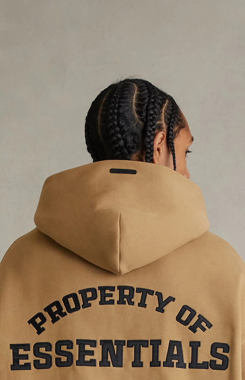Fear of God ESSENTIALS Dune Property Lounge Half Zip Hoodie