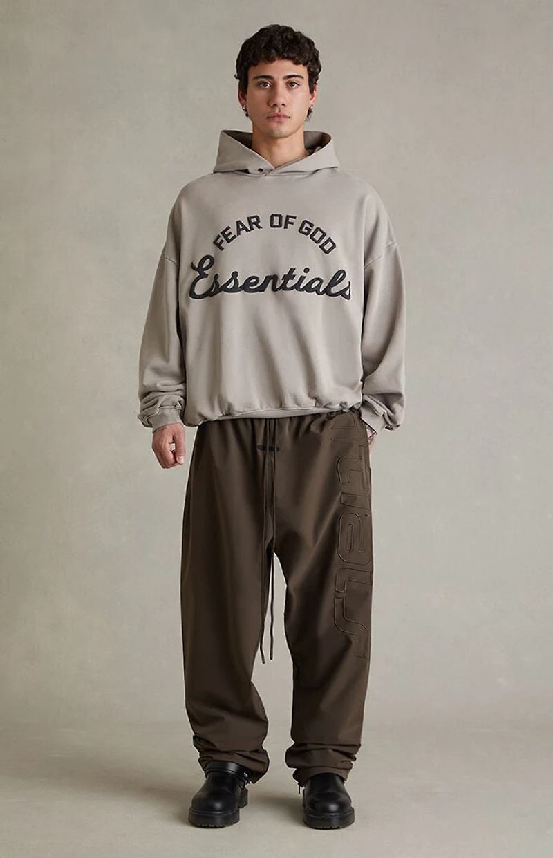 Fear of God ESSENTIALS Brown Active Trace Baggy Track Pants