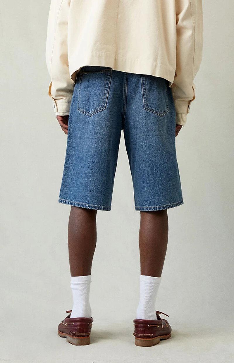 Pacsun Dark Indigo Extreme Baggy Denim Shorts