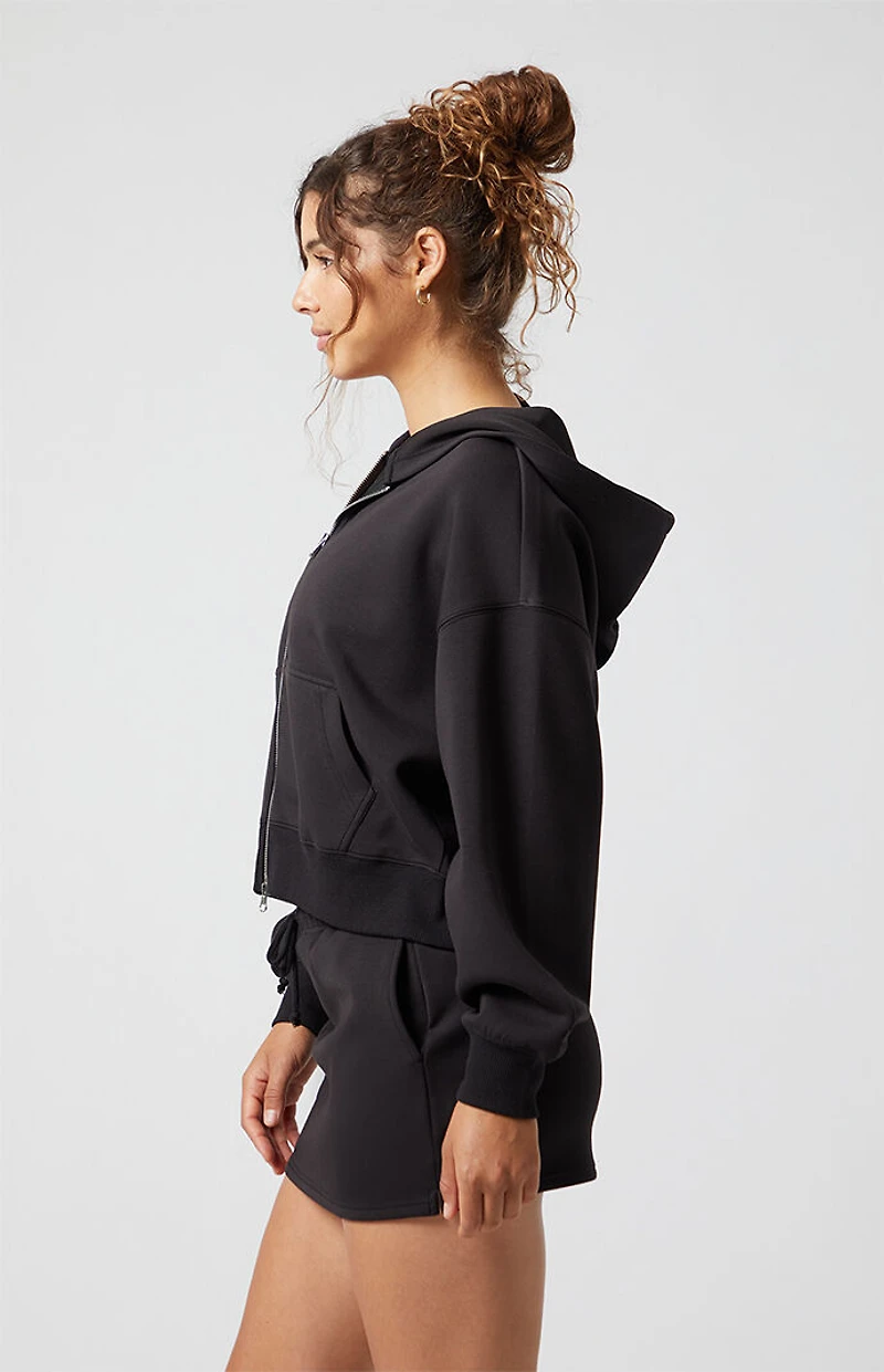 PAC 1980 Active Sweat Modal Cropped Zip Up Hoodie