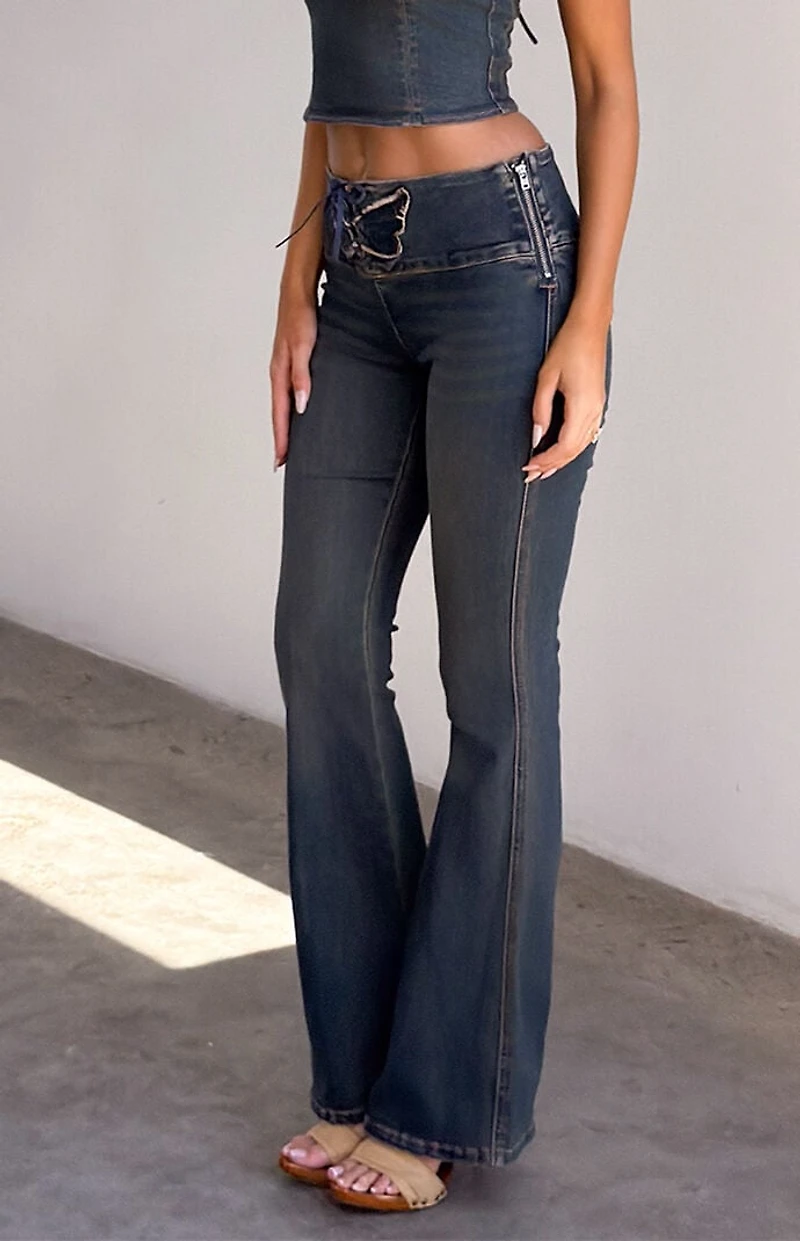 Tiger Mist Riona Low Rise Flare Jeans