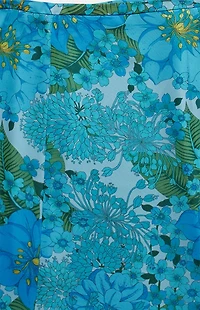 PS VINTAGE Blue 2000s Y2K Midi Skirt