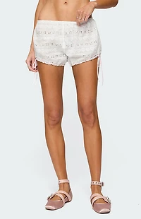 Edikted Mina Eyelet Bloomer Short
